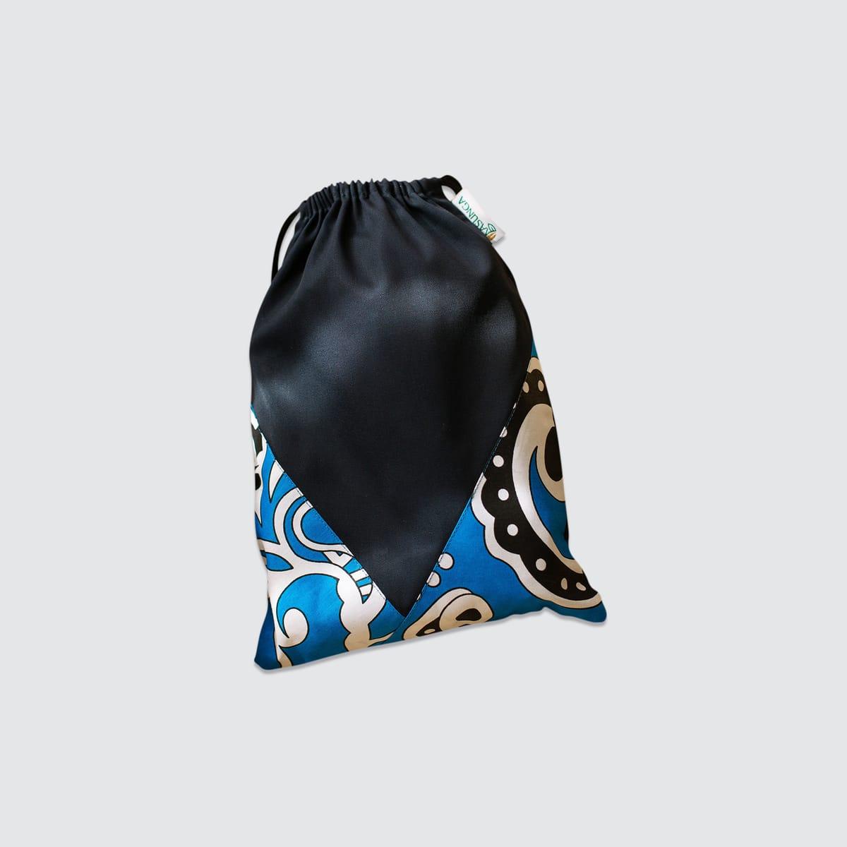 Saco multiuso com fecho em cordas